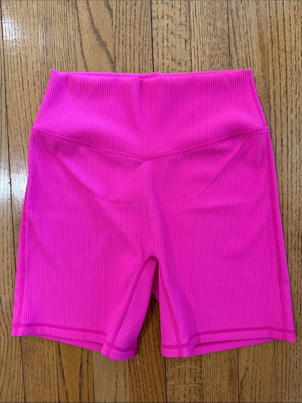 BuffBunny Collection Ribbed Biker Shorts Pink XL High Waisted Activewear